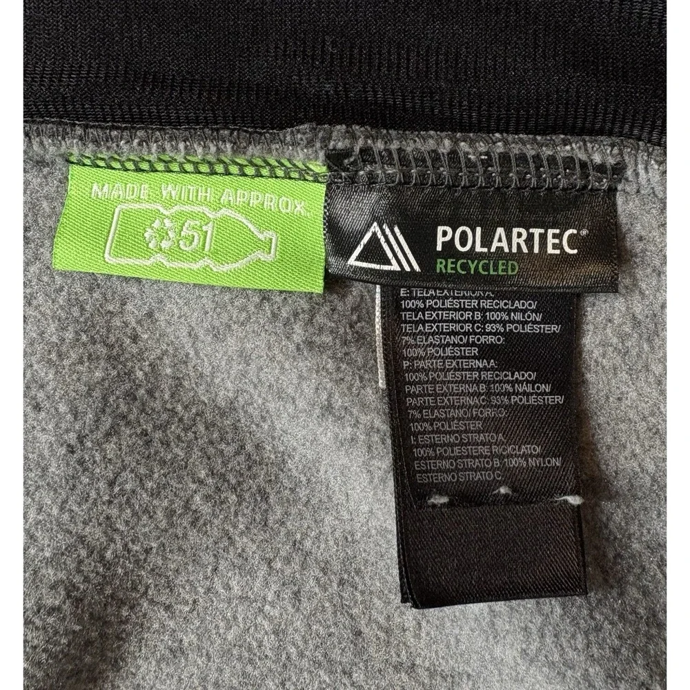 The North Face Men's Denali Fleece Jacket Polartec Sz Small BLK & Gray -2174